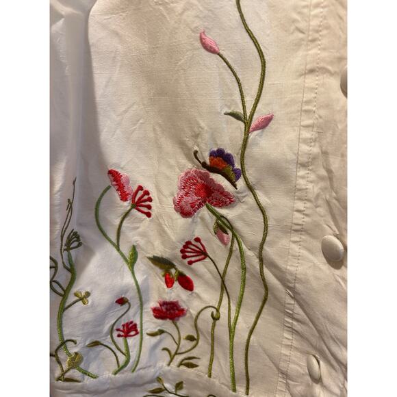 Neiman Marcus Vintage Women Silk Jacket Boho Festival Preppy Old Money Floral 12 - Picture 7 of 12